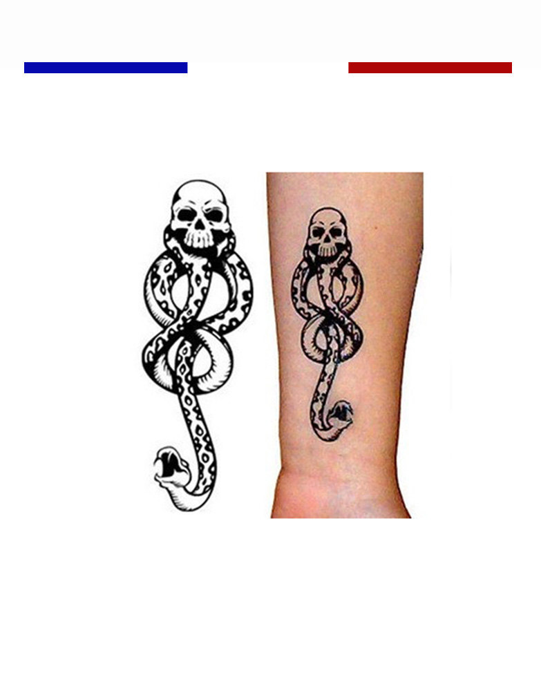 Tatouage Mangemort Signe Realiste Harry Potter Mon Petit Tatouage Temporaire