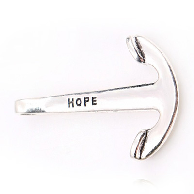 Ancre Hope Métal Gris