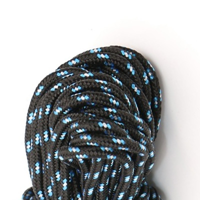 Corde 3mm Noir Moucheté Bleu Blanc Marin