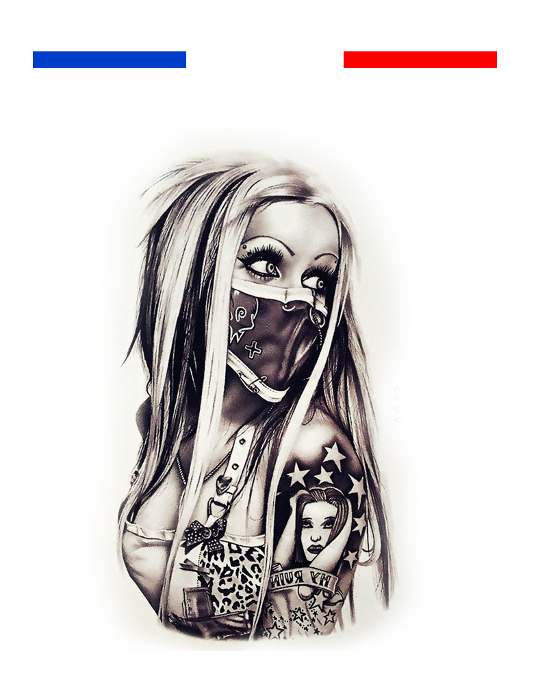 dessins de tatouage gratuits Tatouage Temporaire Femme Rebelle Mon