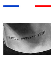 Le diable ne dort jamais tatouage temporaire