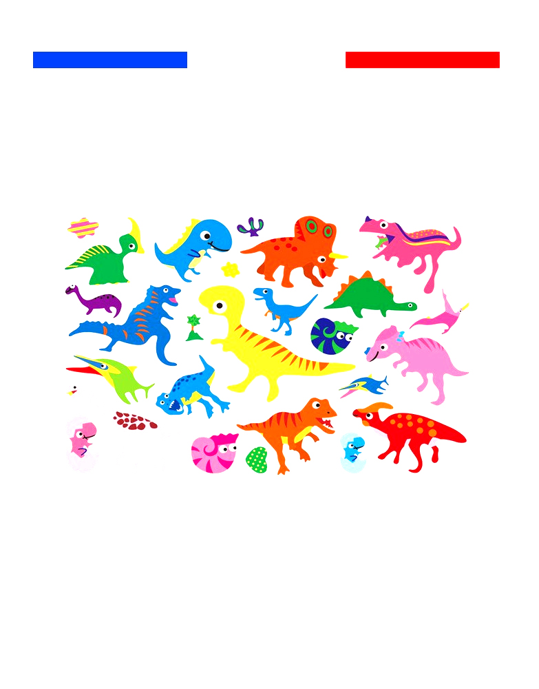 Lot de 8 tatouages Dinosaure - Jeux enfants - Bobidibou