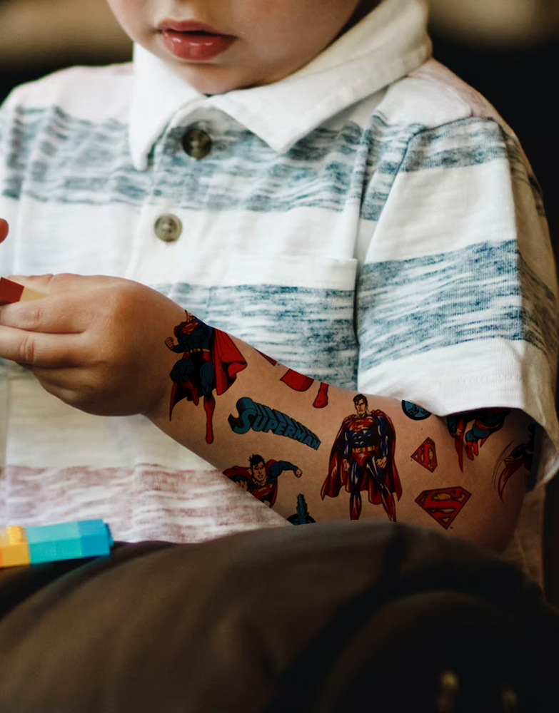 Tatouages Superman pour enfant | Mon Petit Tatouage Temporaire